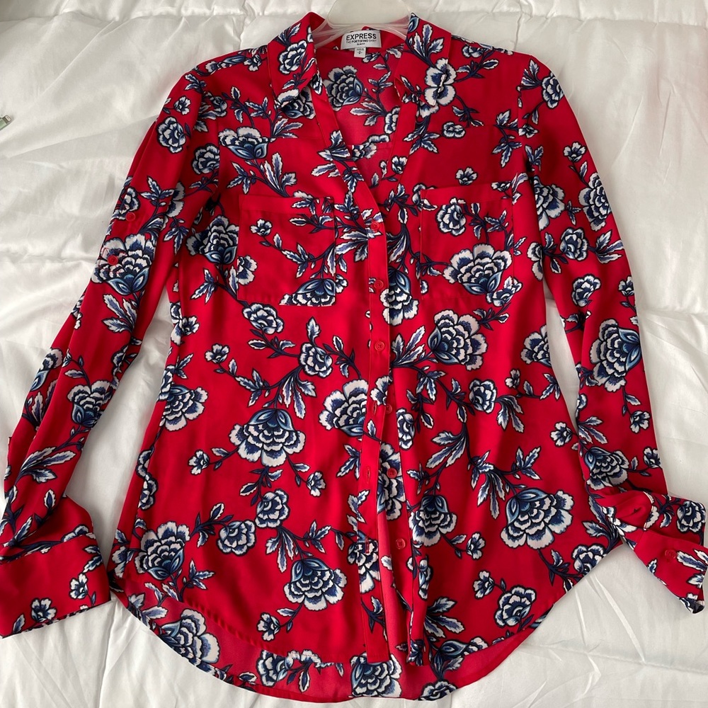 Express Red Blouse